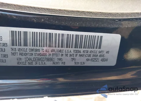 2016 Jeep Compass High Altitude Edition из США, поврежденный, VIN 1C4NJDEB0GD798961